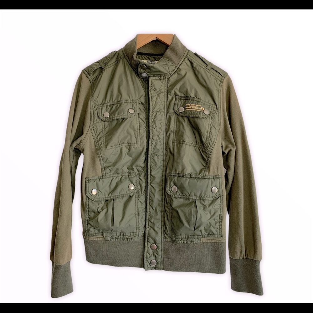 American Rag Mixed Media Jacket Sz S